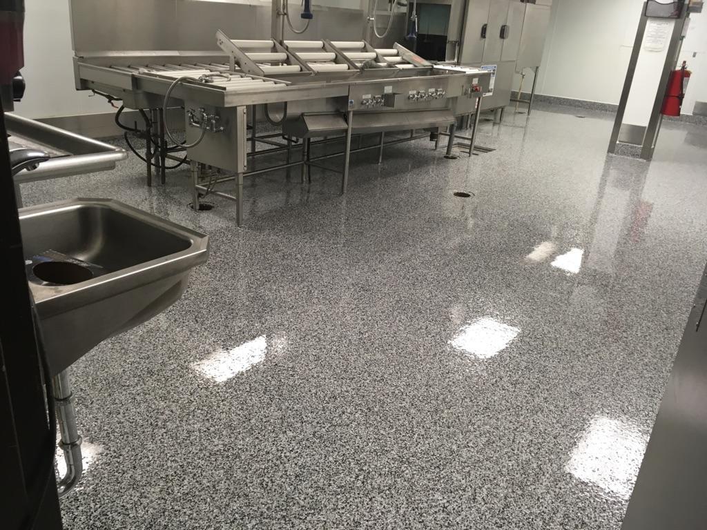Epoxy Commercial Kitchen Floor Dion Peinture Industrielle